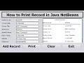 How to Print Student Records in Java NetBeans