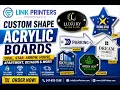 Custom Shape Acrylic Boards Oval Star Arrow House More Premium Acrylic Signs