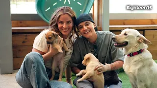 Emily Damari and Noa Tishby Spend National Dog Day With Rescue Puppies in Israel