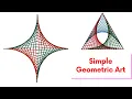 How to create parabolic curves using straight lines Inspired by String Art Free Worksheets