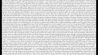 NOT THE LONGEST TEXT EVER or at least not yet