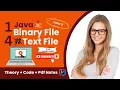 Difference Between Text and Binary io in Java