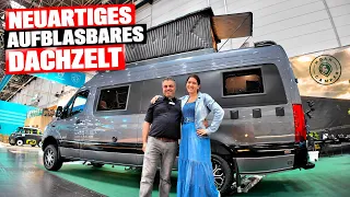 NOAH CAMPER: Neuartiges XXL Wohnmobil Aufstelldach zum Aufblasen 4x4 Sprinter Airbag Technik X GLOO