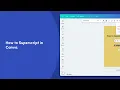How to Superscript in Canva Canva Tutorials Trainn