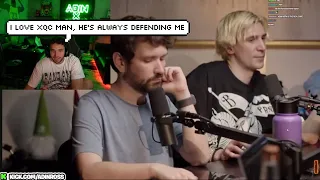 Adin Ross reacts to xQc Defending him about his Toxic Twitter Community