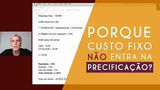 Porque você não deve considerar os seus custos fixos na hora de precificar o MENU