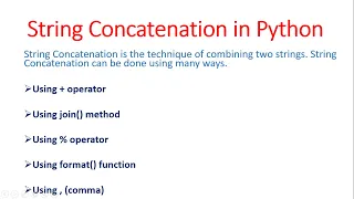 String Concatenation in Python Join Two String Variables in Python - Hindi 12