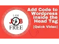 Add Code to Wordpress page in the Head Tag Any javascript works