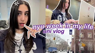 week in my life as an NYU student eventful productive