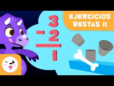 Download MP3 Ejercicios de Restas - Aprende a restar con Dinosaurios - Matemáticas para niños