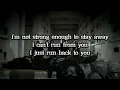 Apocalyptica feat Doug Robb - Not Strong Enough (Lyrics/Lirik)