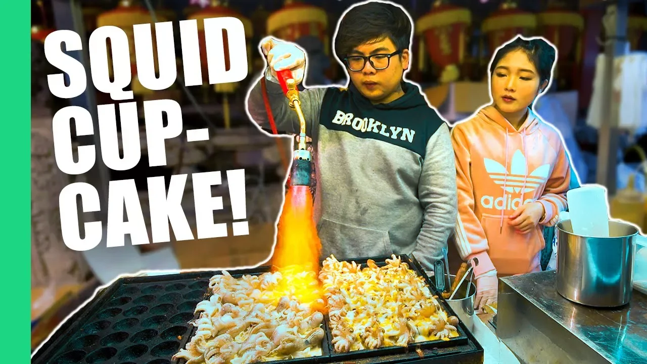 Roasted Squid Cupcakes! (Plus 9 other UNIQUE STREET FOODS in Taipei's Famous Night Market)
