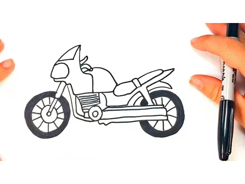 Download MP3 Cómo dibujar una Moto paso a paso | Dibujo fácil de Moto