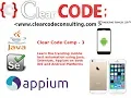 Clear Code Camp 3 Appium Mobile Testing using Selenium Java