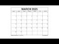 Free March 2025 Calendar Printable Templates with Holidays - VL Calendar