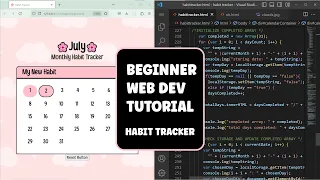 Part Beginner Kawaii Habit Tracker Web Dev HTML CSS Javascript Tutorial