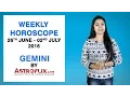 Gemini Weekly Horoscope 26th June - 2nd July 2016 by GaneshaSpeaks com