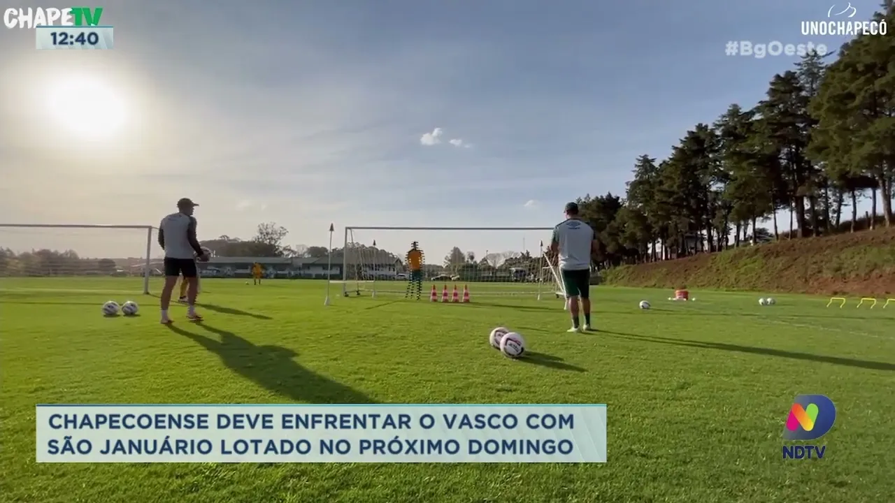 Chapecoense deve enfrentar o Vasco com São Januário lotado no próximo domingo