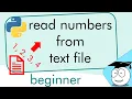 Read Numbers from Text File Simple Tutorial