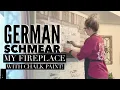 ONLY 3 PRODUCTS Faux German Schmear on Fireplace Using Just Chalk Paint by Annie Sloan