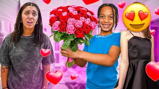 kyrie got caught with his valentines day crush 
