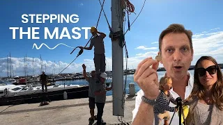 REFIT SAILBOAT | Full Refit Sailing Yacht BENETEAU 57 – Stepping The Mast Se1 Ep26