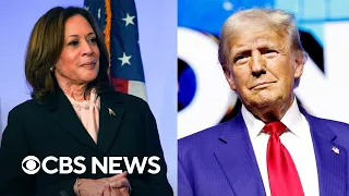 New CBS News poll shows Harris and Trump tied both nationally and in battleground states