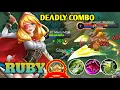 Ruby Deadly Combe Gameplay And Monster EXP Laner Build Top 1 Global Ruby