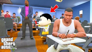 Shinchan First School Exam Experience With Franklin In GTA 5  Shinchan First School Exam Experience With Franklin In GTA 5