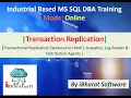 73 Transactional Replication Explained in Hindi Snapshot Log Reader Distribution Agents