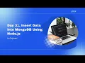 Day 31 Insert Data into MongoDB Using Node js