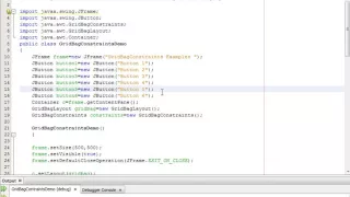 Java Programming Tutorial - GridBagConstraints-41