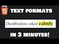 Download Lagu Learn HTML text formatting in 3 minutes! 💬