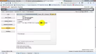 Lec 09 Oracle APEX Form Validation