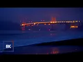 8k Morning Ocean Sounds at Baker Beach San Francisco California for Sleep and Study ASMR
