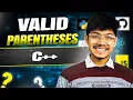 Valid Parentheses Day 002 Stack How to arrive at Data Structure C