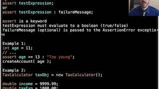 assert Operator