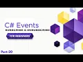 C Events Explained Event Handling Delegates Real-Life Examples in C Tutorial