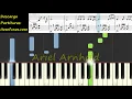 LA SOMBRA DE TUS ALAS Piano Tutorial Living Ft Un Corazon + Partitura PDF Sheet Music Easy Midi