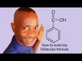 How to write molecular formula of aromatic compounds