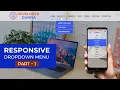RESPONSIVE DROPDOWN NAVIGATION MENU USING HTML CSS Part-1 DROPDOWN NAVIGATION DEVELOPER DUNIYA