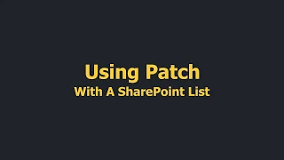 PowerApps Saving to Share Point with Patch