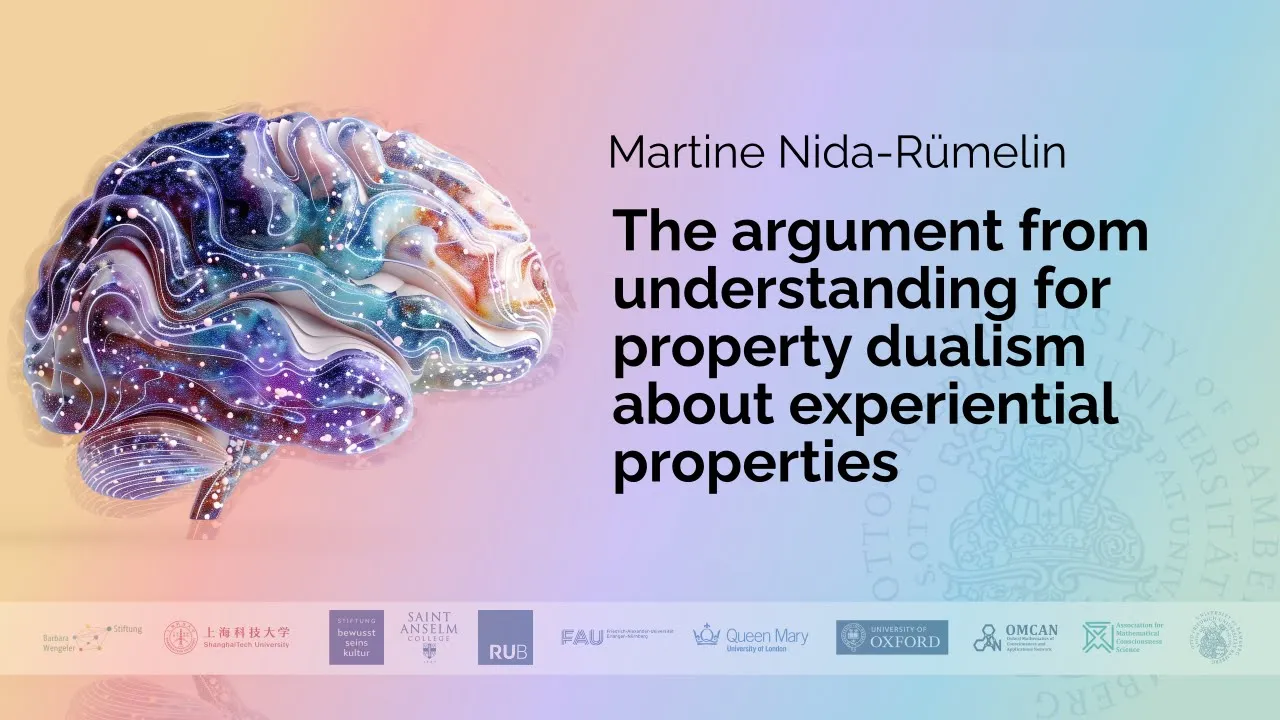 Martine Nida-Rümelin - The argument from understanding for property dualism about experiential ...