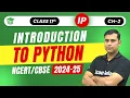 Class 11 IP Chapter 2 Introduction to Python - Brief Overview Informatics Practices