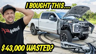 I Bought A 100 000 Wrecked Ford F250 At Copart Auction Sight Unseen