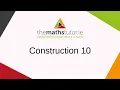 Construction 10 Triangle given lengths of 3 sides