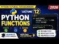 Python Functions Explained for Beginners Create Call Return Values Python Tutorial 2026