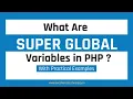 What are Super Global variables in Php Php Tutorial for beginners in Hindi Excellence Technology