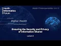 Unit 10 Ensuring the Security and Privacy of Information Shared Lecture D