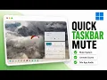 How to Use Mute and Unmute from the Taskbar in Windows 11